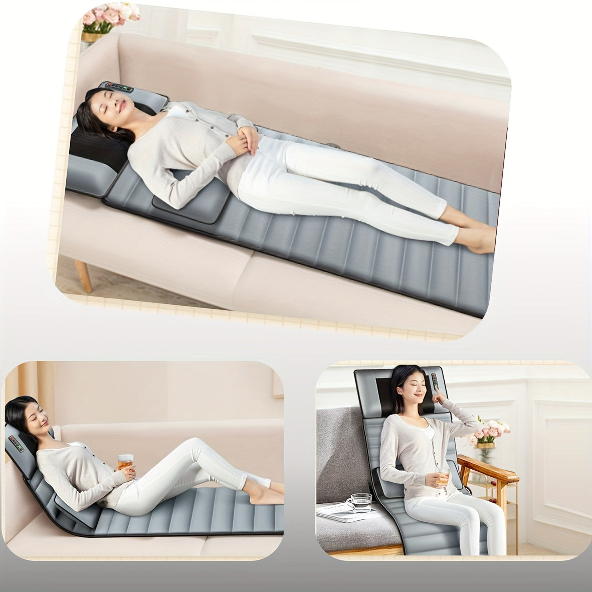 Full Body Acupressure Massage Mattress with Heat Therapy