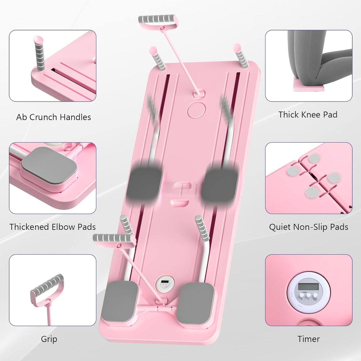 8 In 1 ABS Yoga Board For CoreStrength Training Foldable