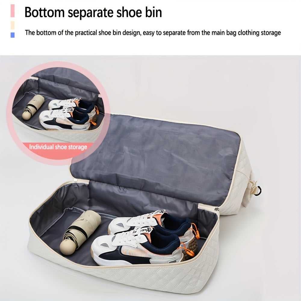 Three Piece Gym Bag Set With Wet Dry Shoe Compartment
