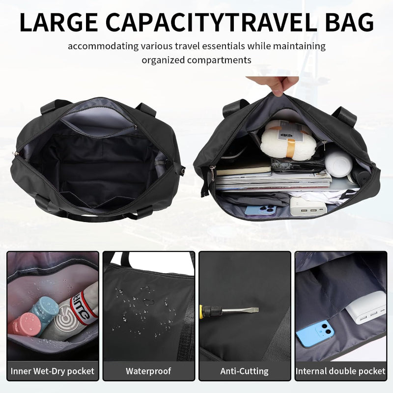 Foldable Travel Storage Bag With Wheels For Air Travel
