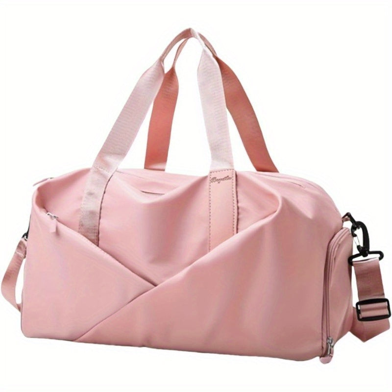 Womens Gym Bag With Dry Wet Separation Shoe Compartment