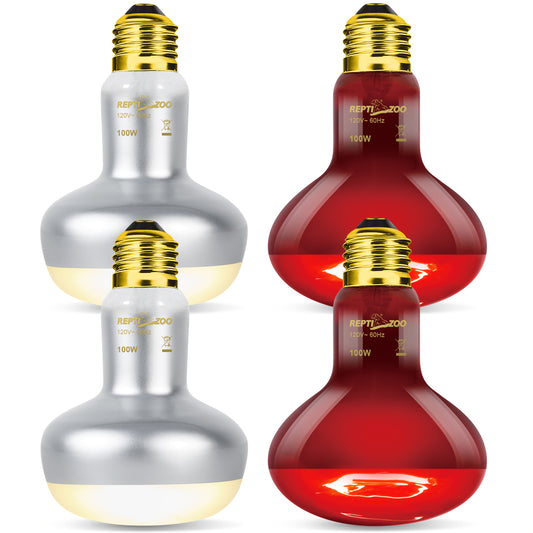 Reptile Heat Lamp Kit for Daylight and Nightlight Needs