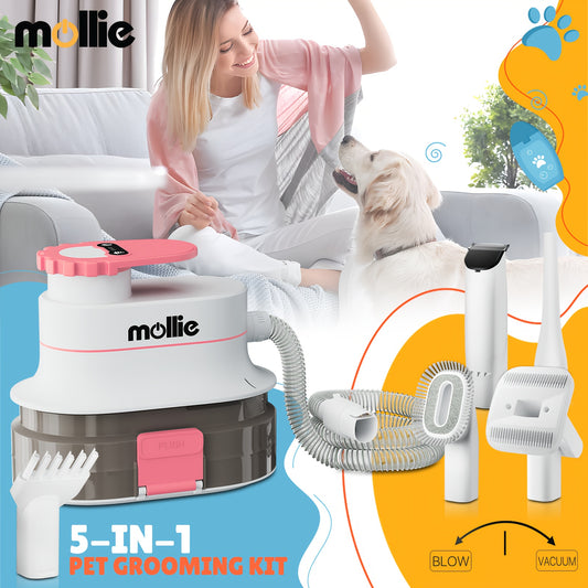 Dog Grooming Vacuum Kit with Blower and Grooming Tools