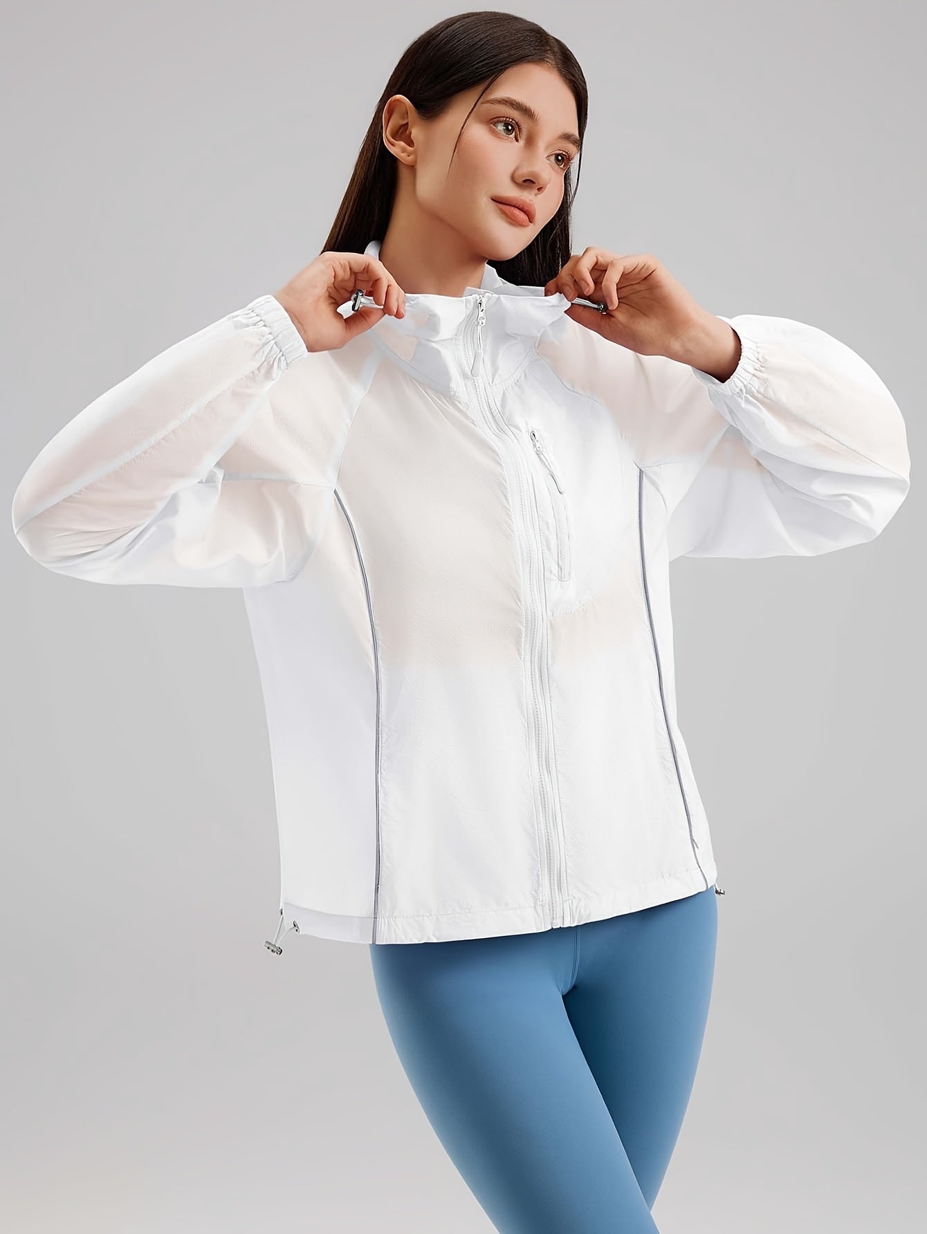 Lightweight Women’s Quick-Dry Windproof Hoodie for Outdoor Activities