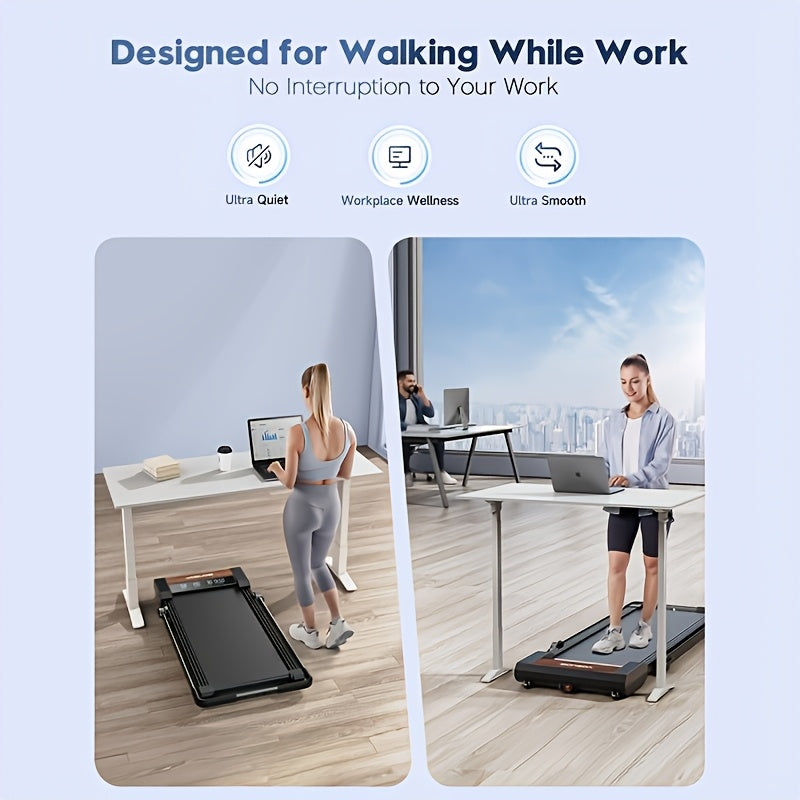Compact Portable Treadmill With Noise Reduction And LED Display