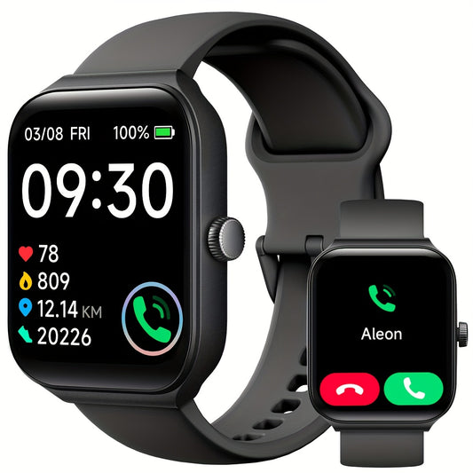 TOOBUR Smartwatch with Call Feature and Fitness Tracking Capabilities