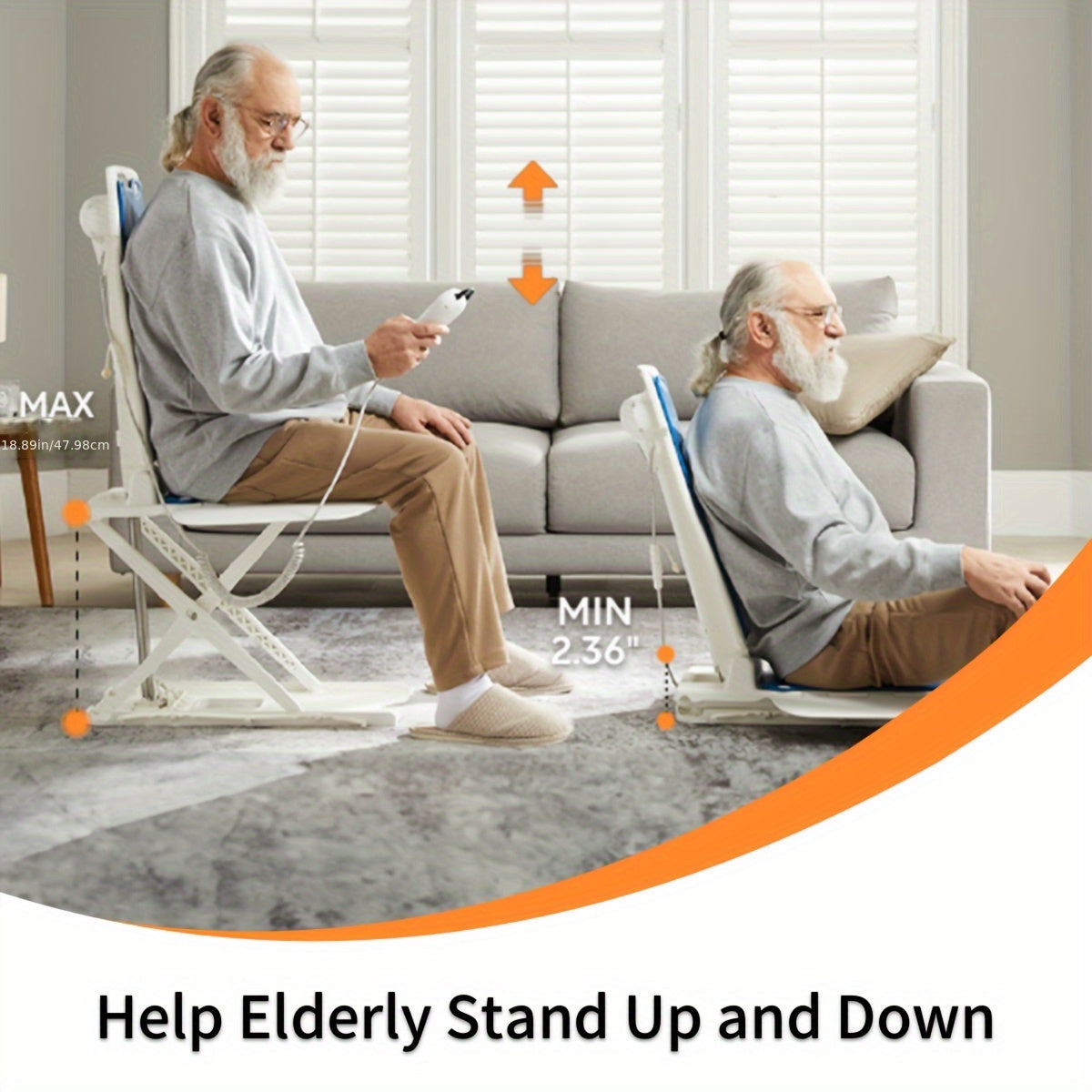 Lightweight Electric Chair Lift for Elderly Fall Assistance