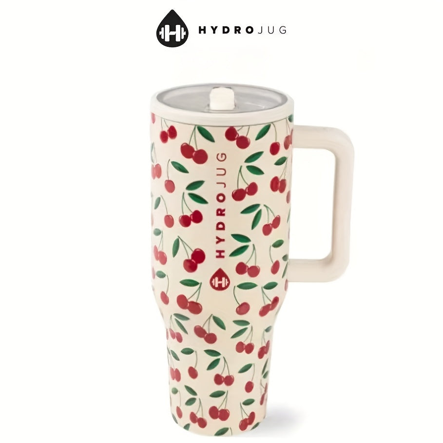 HydroJug Insulated Water Bottle With Flip Straw And Handle