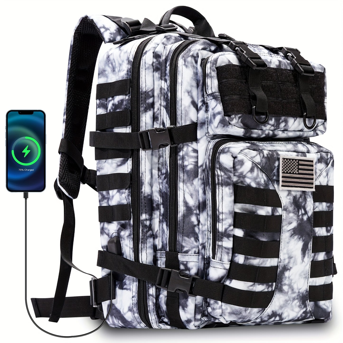 Heavy Duty Tactical Backpack With Laptop Compartment For Outdoor Travel
