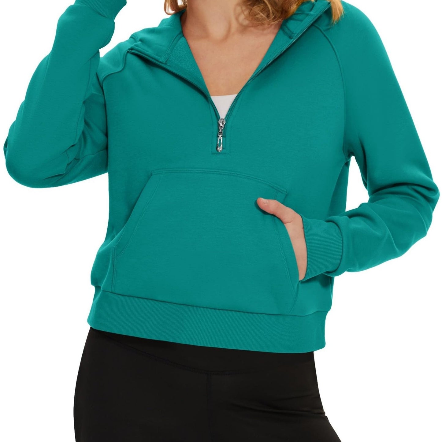 Womens Hooded Fleece Pullover Casual Athletic Hoodie for All Seasons