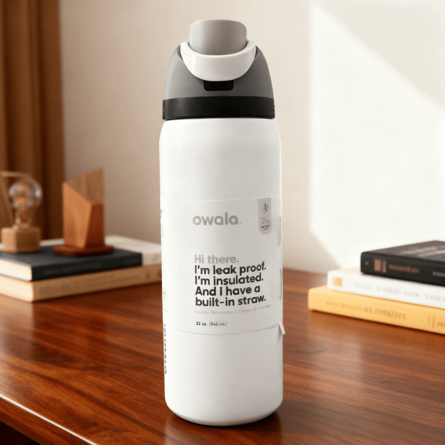 Stainless Steel Insulated Thermos With Built In Straw All Day