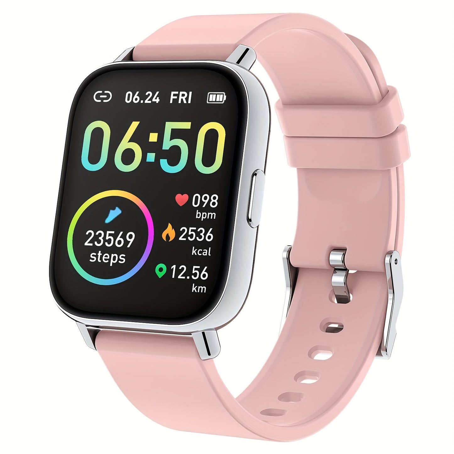 Smartwatch Fitness Tracker With Touch Screen and Sleep Monitor
