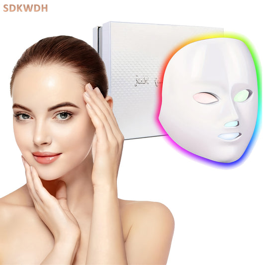LED Light Therapy Mask for Face and Neck Care
