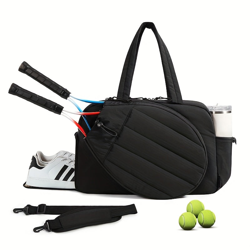 Unisex Sports Bag With Shoe Compartment And Wet Dry Pocket