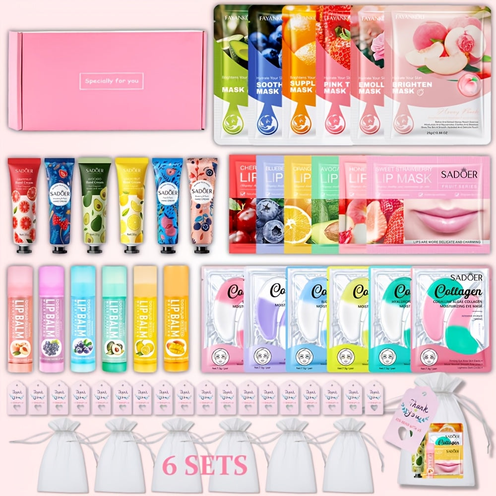 30pcs Skincare Gift Box, Rich In Various Fruit Extracts, Moisturizing And Hydrating Without Being Greasy, An Ideal Choice for Winter Hydration, Perfect for Giving to Family And Friends for Christmas., Holiday Gifts, Daily Hyd