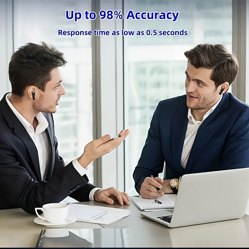 AI Translator Earbuds Touch Screen 144 Languages for Global Conversation