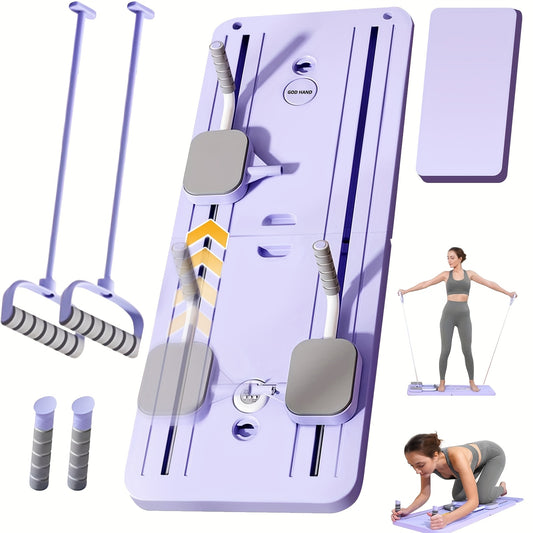5 In 1 Portable Pilates Reformer Board for Home Workouts