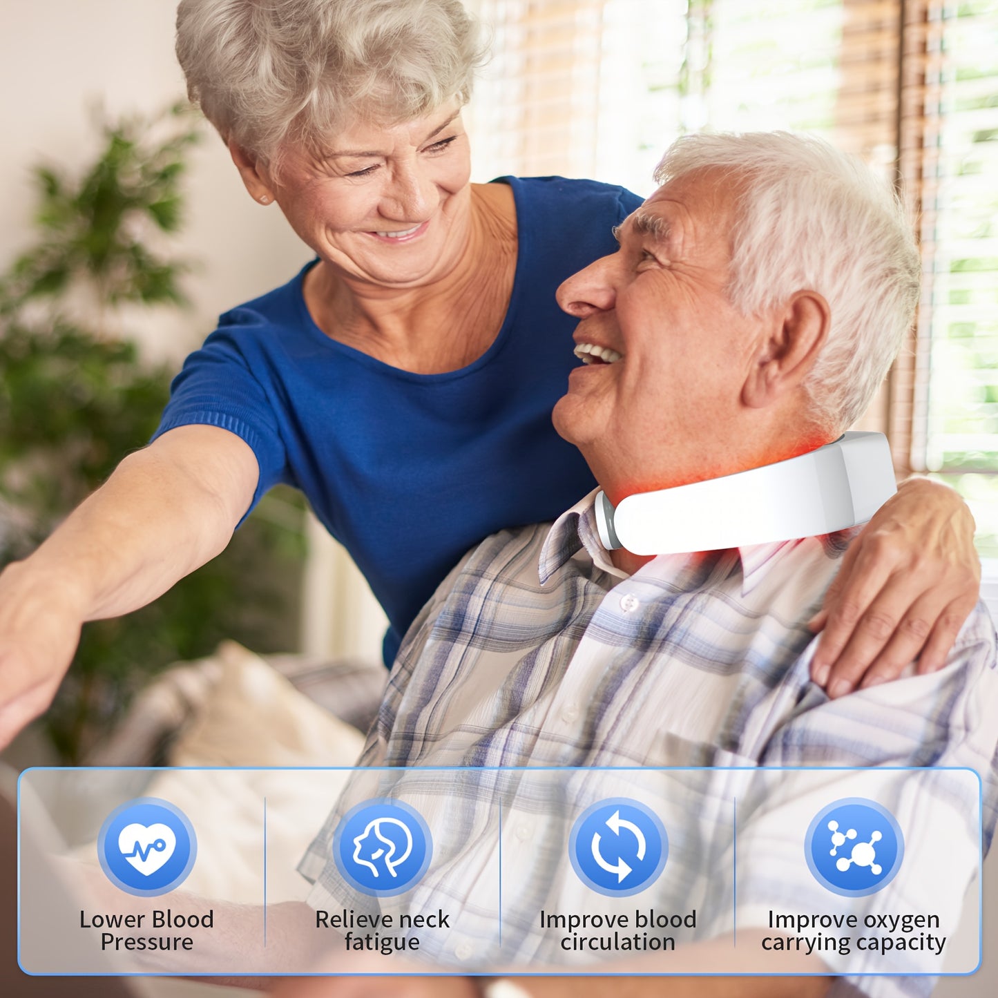 KTS Red Light Therapy Neck Massager for Pain Relief